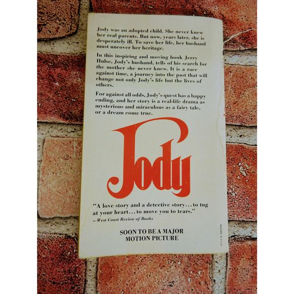Jody by Jerry Hulse - Vtg PB Adoption Finding Birth Parents Fiction Heartwarming - Picture 2 of 3